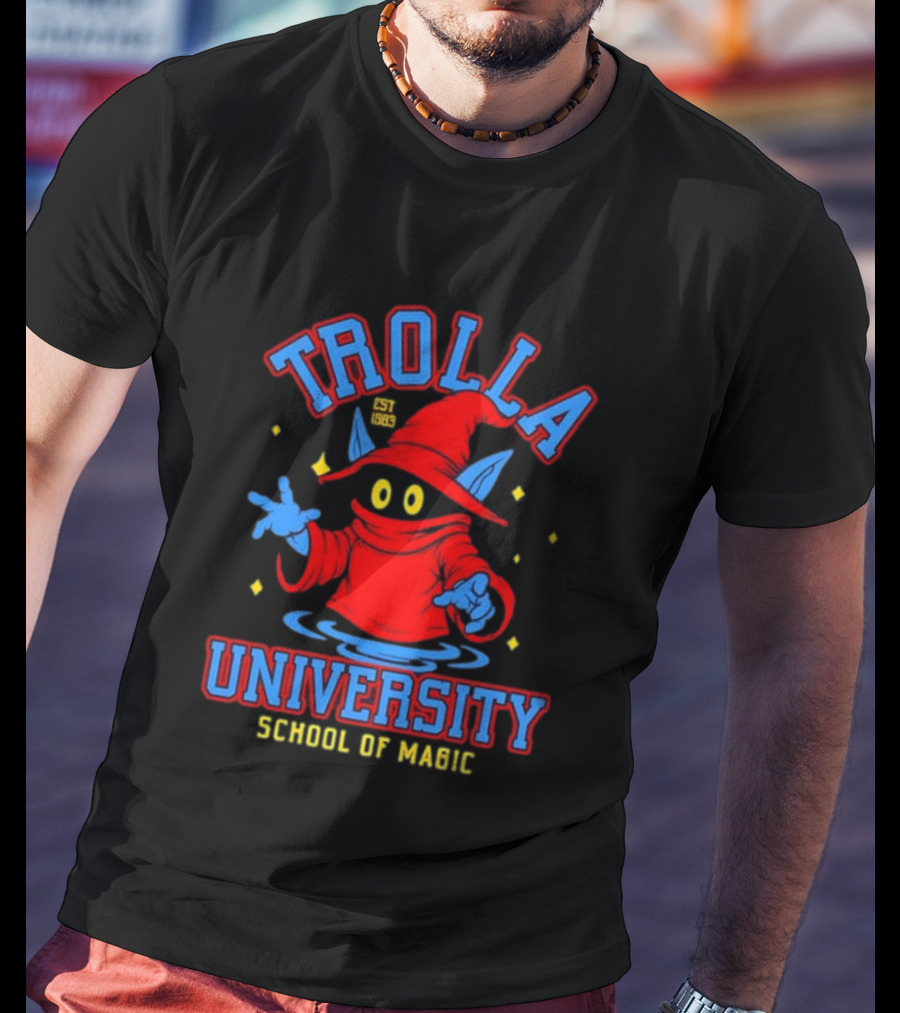 Trolla University Est 1983 School Of Magic Masters Of The Universe Orko T-Shirt