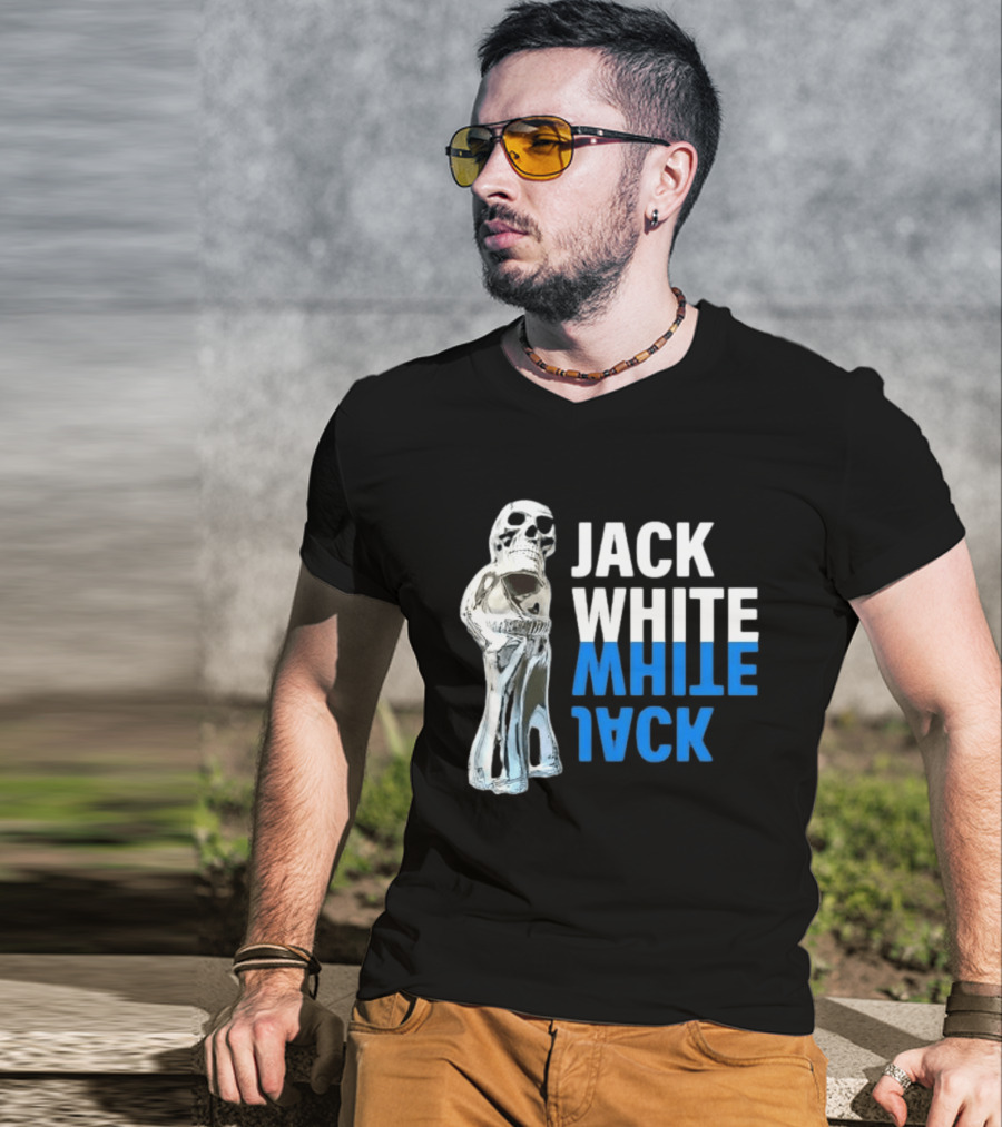 Jack White Frozen Charlatan Skull Third Man Records Store T-Shirt