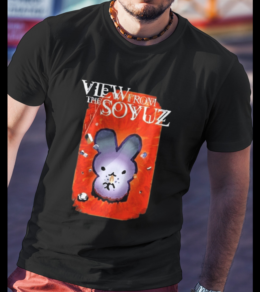 View From The Soyuz Ubiquitous Space Rabbit Explosion T-Shirt