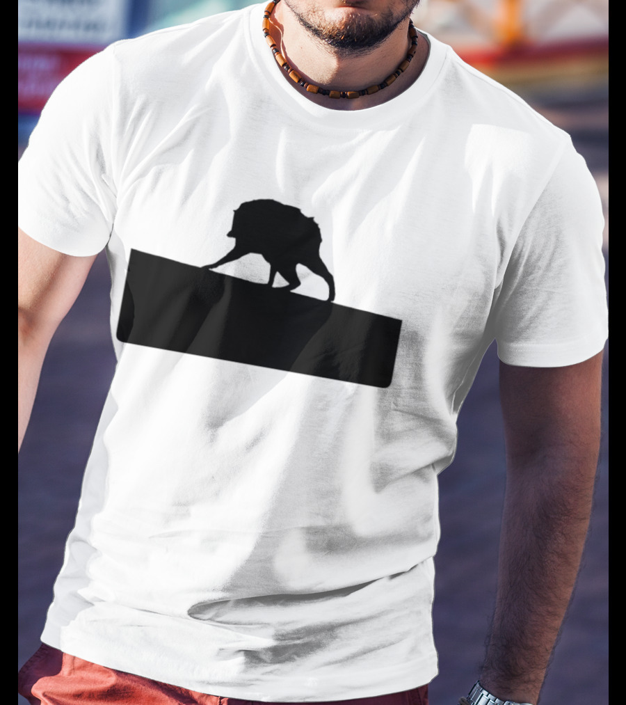 Jimothy Raccoon Trash Silhouette Mock Political Campaign T-Shirt