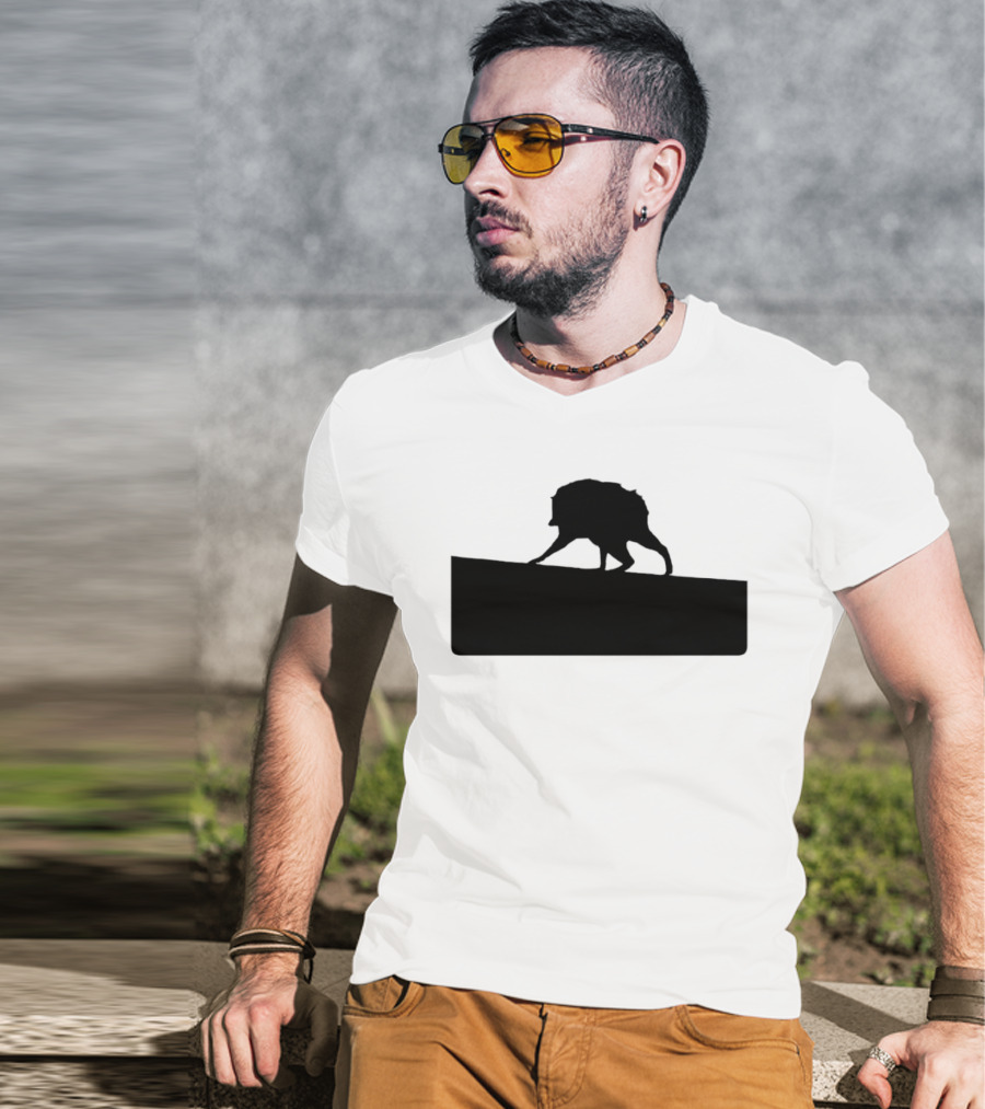 Jimothy Raccoon Trash Silhouette Mock Political Campaign T-Shirt