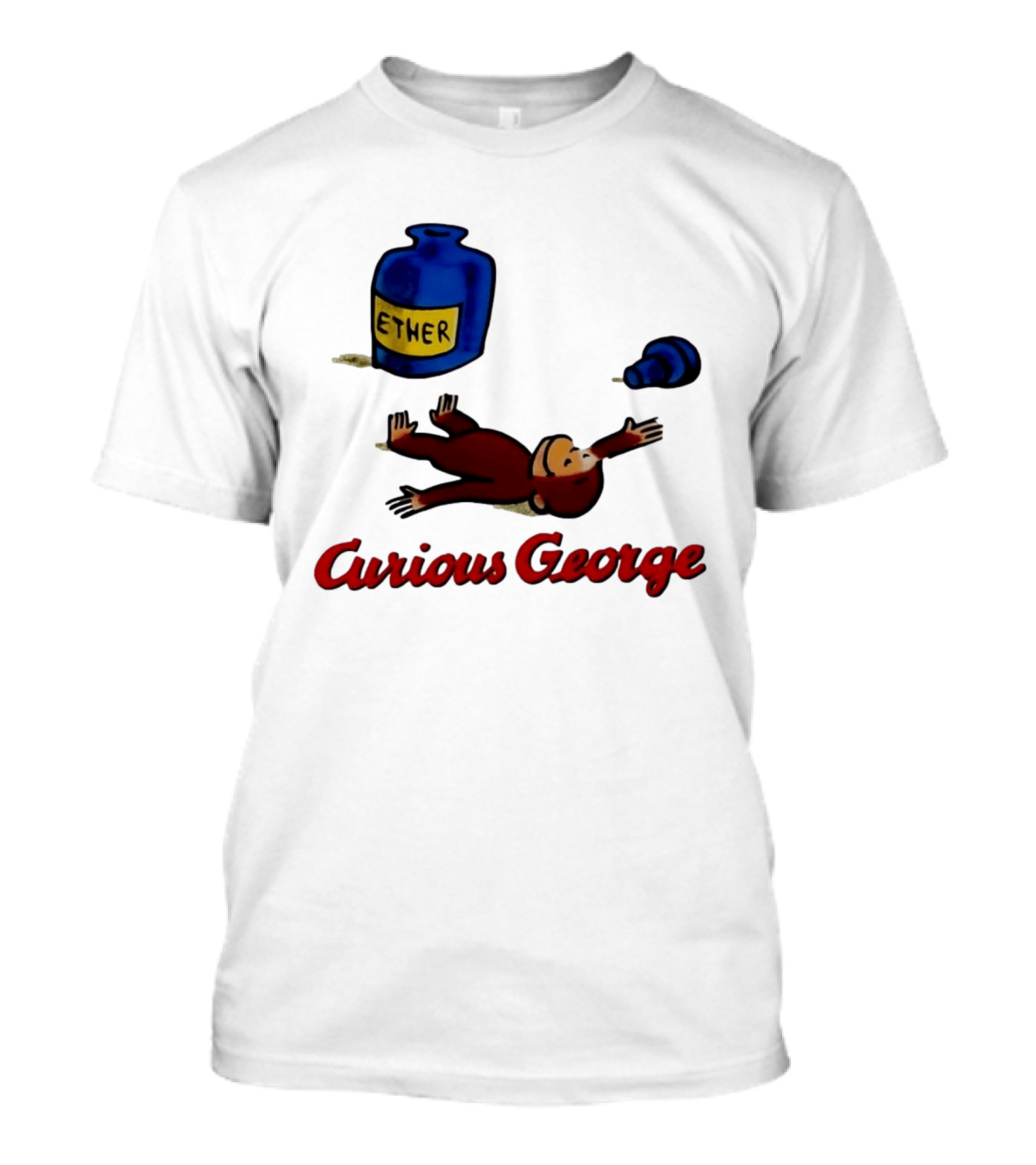 Curious George Ether Bottle Unconscious T-Shirt