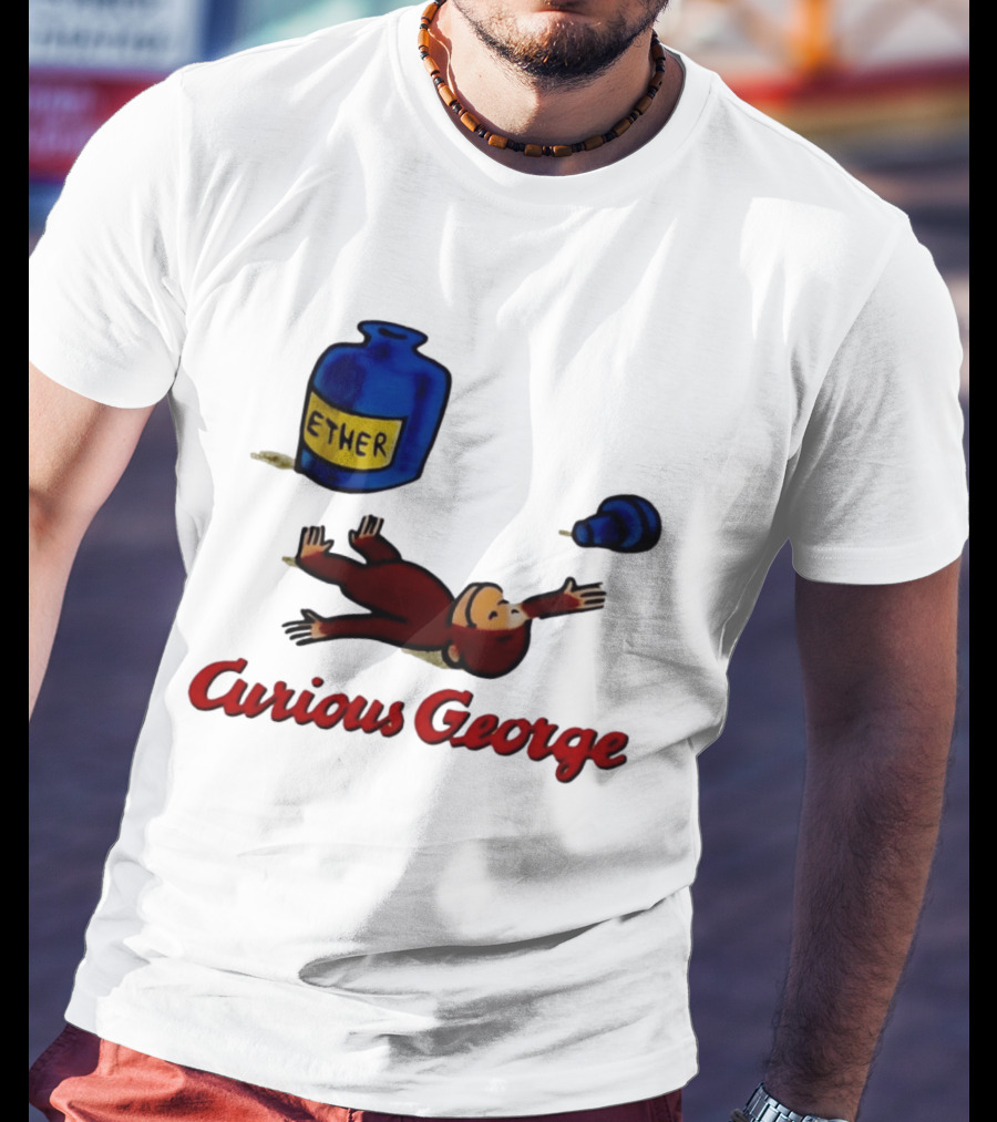 Curious George Ether Bottle Unconscious T-Shirt