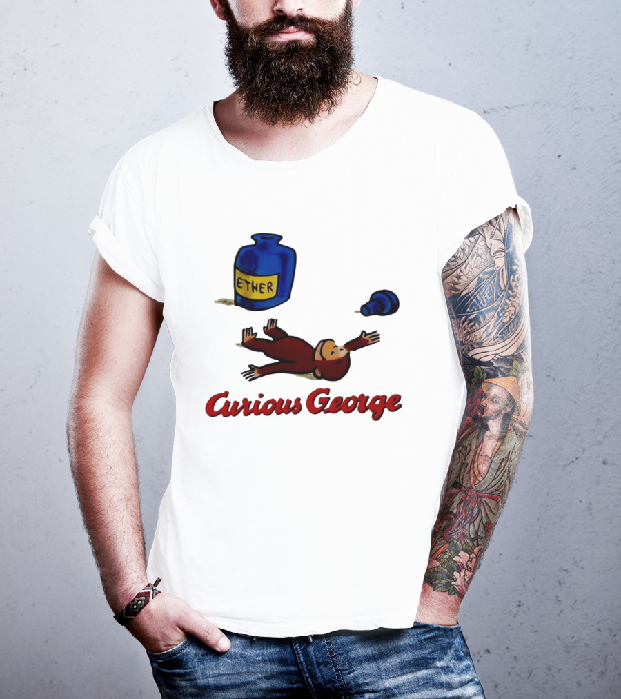 Curious George Ether Bottle Unconscious T-Shirt