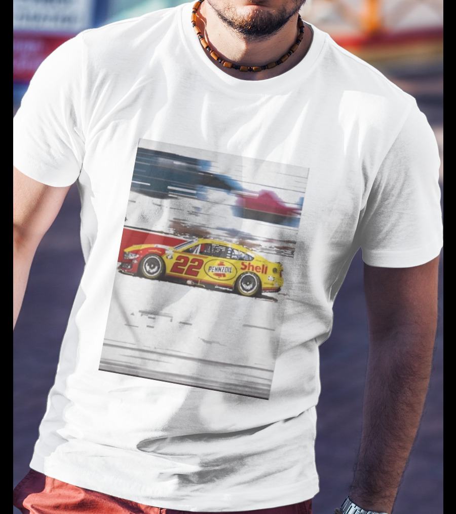 Joey Logano 2026 Victory Pennzoil Shell Car 22 NASCAR Speedway T-Shirt
