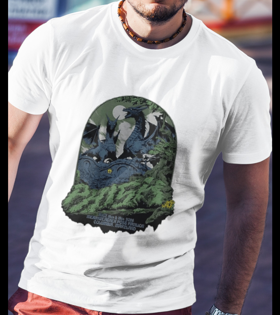 Dragons July 18th 19th 2026 Merriweather Post Pavilion Columbia Maryland T-Shirt