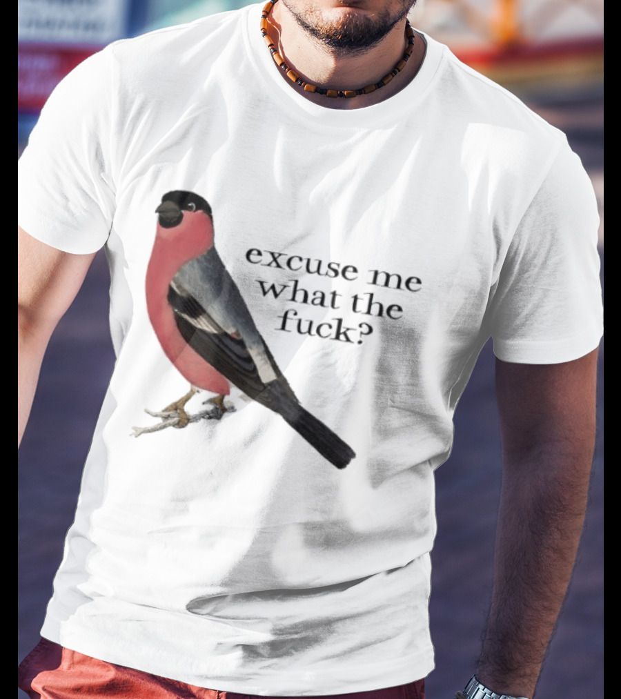 Eurasian Bullfinch Bird Excuse Me What The Fuck T-Shirt