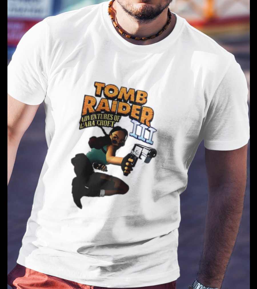 Tomb Raider Adventures Of Lara Croft III Classic Game T-Shirt