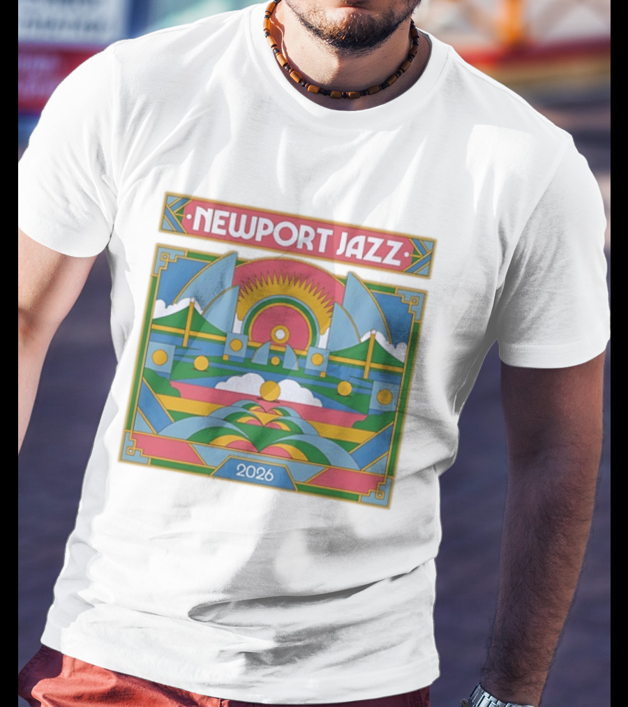 Newport Jazz Festival 2026 Retro Art Deco T-Shirt