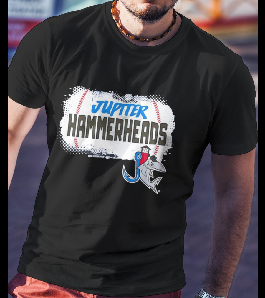 BIMM RIDDER MLB Jupiter Hammerheads Baseball Team MLB Sports T-Shirt