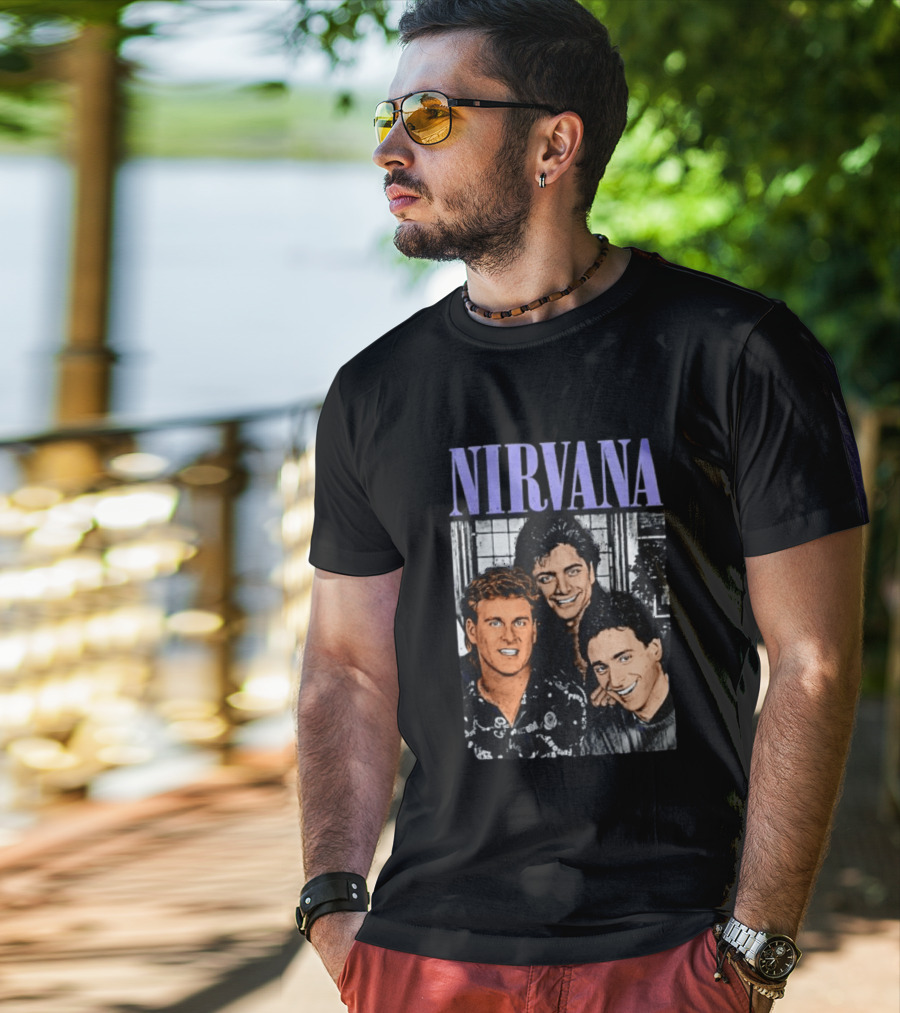 Full House Dave Coulier John Stamos Bob Saget Nirvana Band Members Music T-Shirt