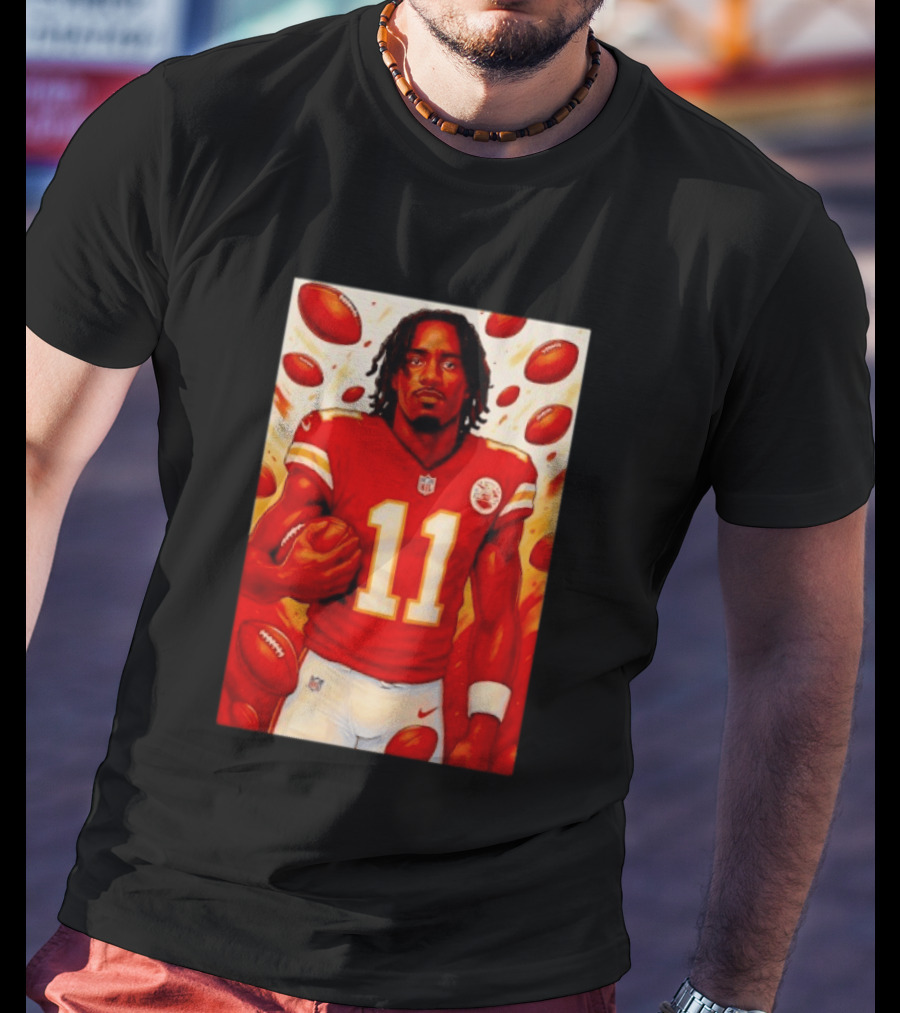 Jalen Royals Kansas City Chiefs Number 11 Football Player With Team Logo And Jersey T-Shirt