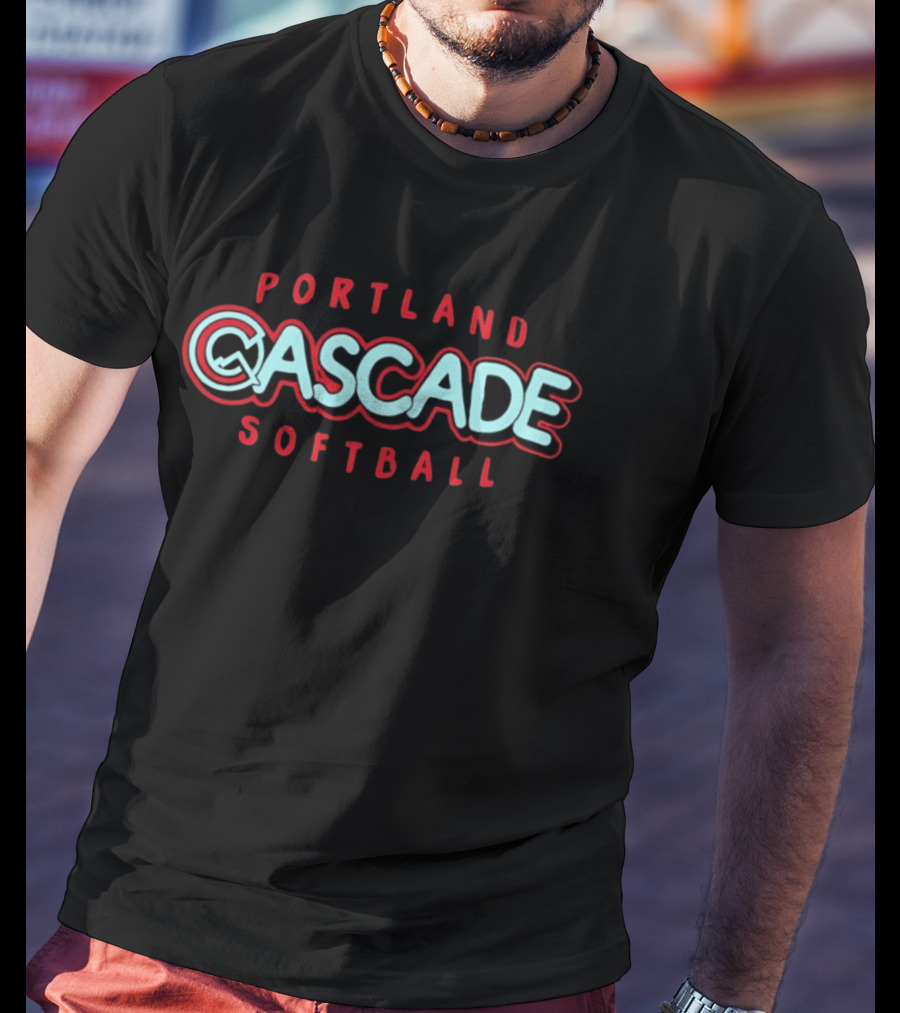 Portland Cascade Softball Team Iconic Logo And Team Name T-Shirt