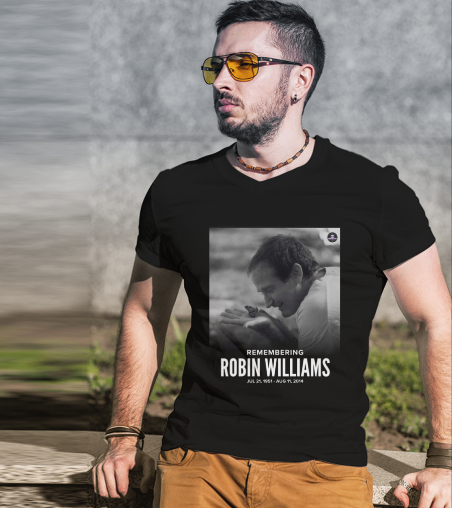 Robin Williams Remembering Jul 21 1951 Aug 11 2014 T-Shirt
