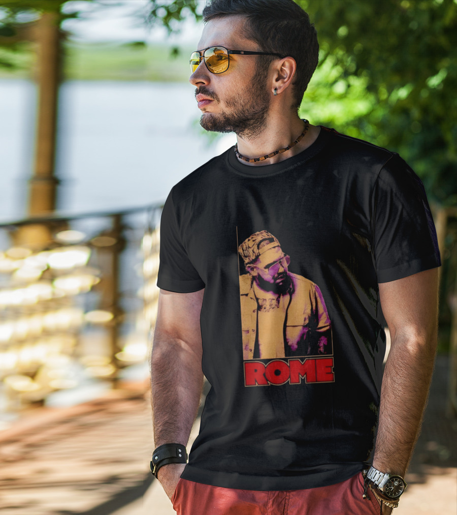 ROME Cap Glasses Style Vintage Vibe T-Shirt