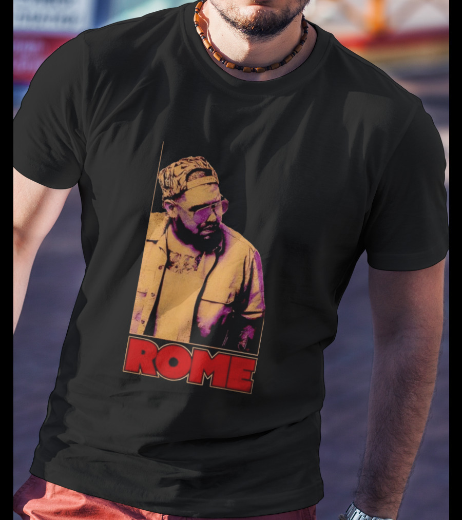 ROME Cap Glasses Style Vintage Vibe T-Shirt