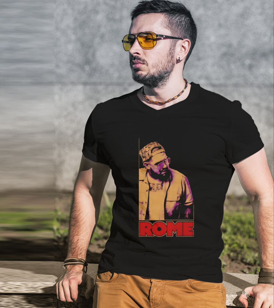 ROME Cap Glasses Style Vintage Vibe T-Shirt