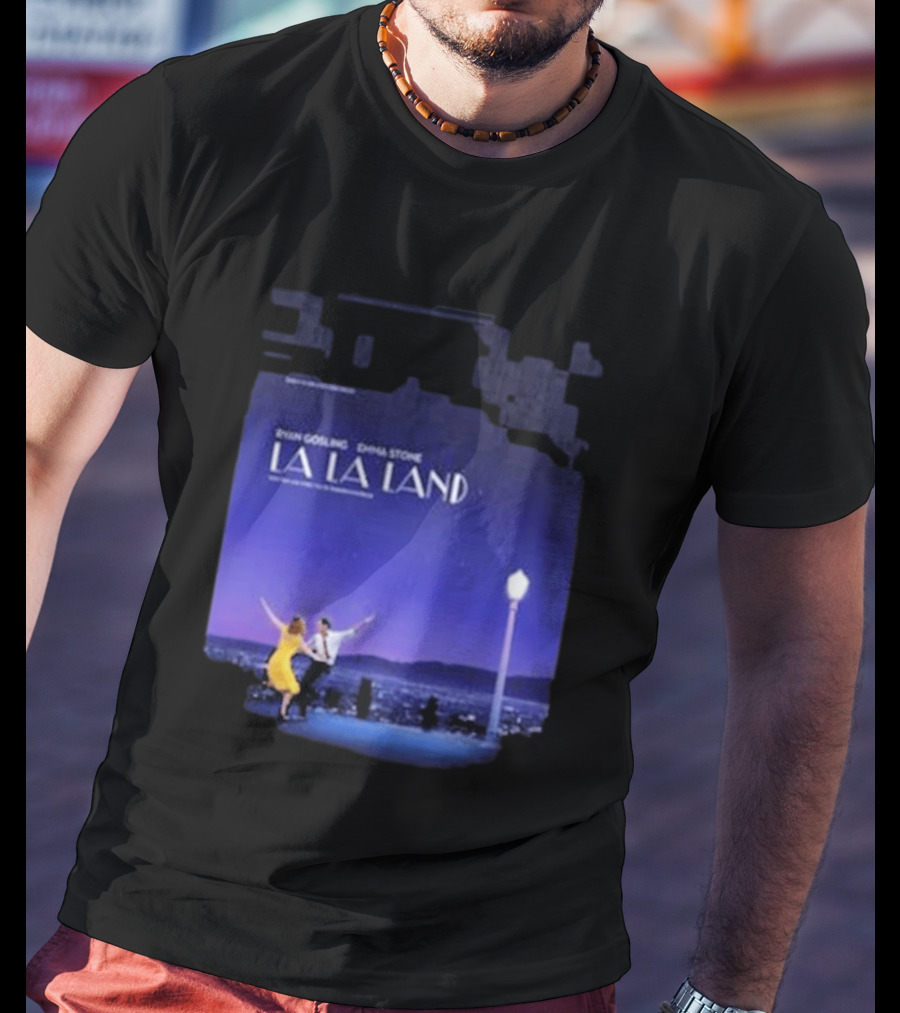 Ryan Gosling Emma Stone La La Land City Dance Under Streetlight 10th Anniversary T-Shirt