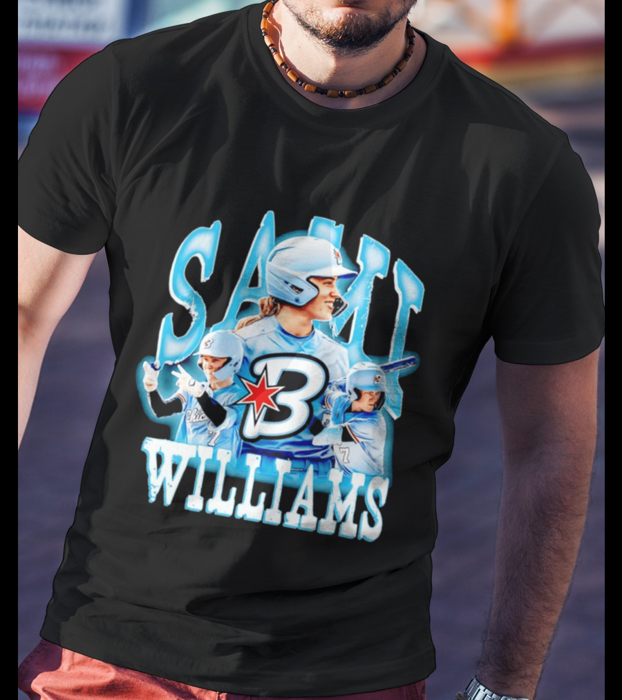 Sami Williams Chicago Bandits Softball Player Star Jersey Number 7 T-Shirt