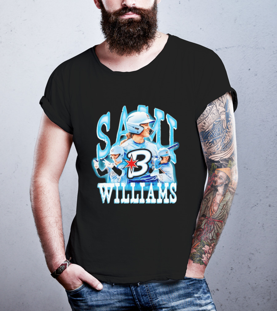 Sami Williams Chicago Bandits Softball Player Star Jersey Number 7 T-Shirt