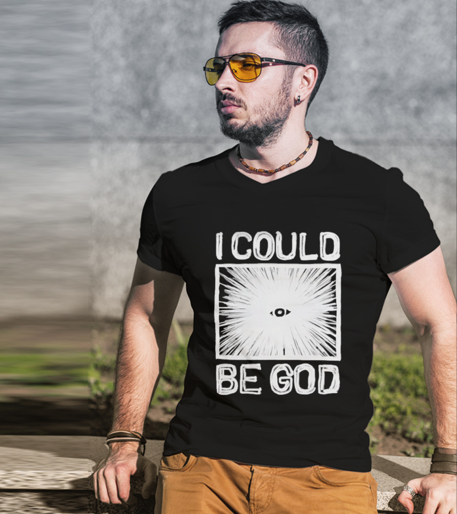 I Could Be God Minimalist Radiant Eye T-Shirt