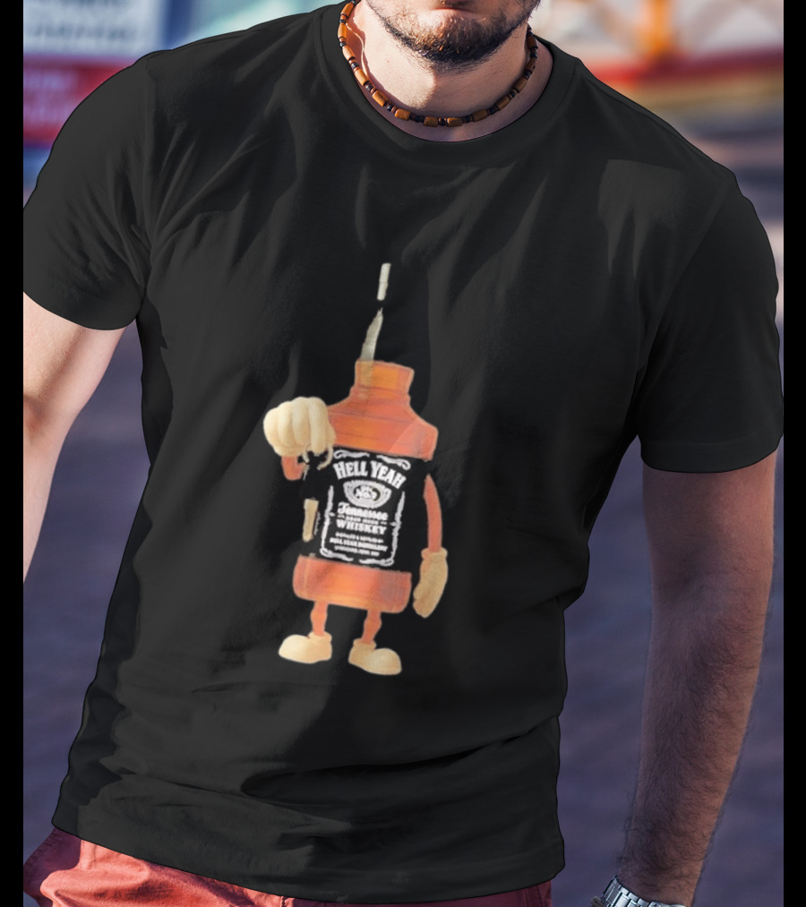 Hell Yeah Tennessee Whiskey Bottle Figure With Car Key T-Shirt