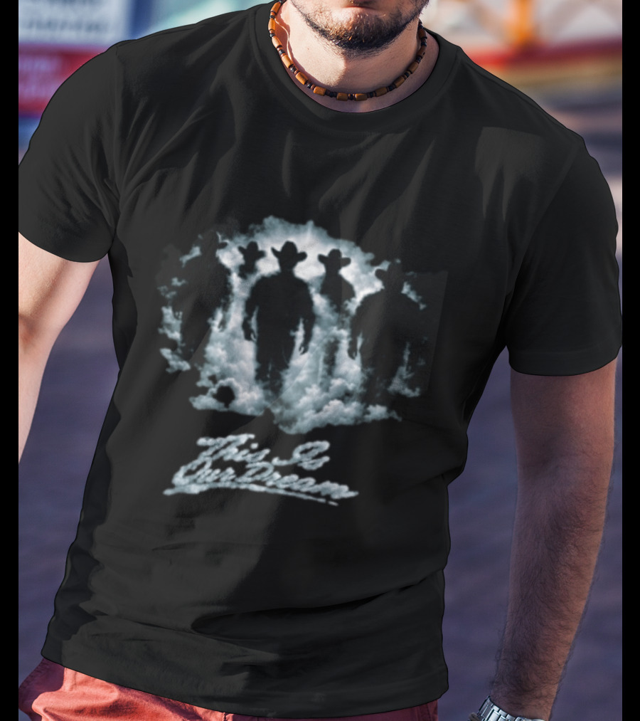 Fuerza Regida Malos Pasos Cowboy Silhouette Clouds T-Shirt