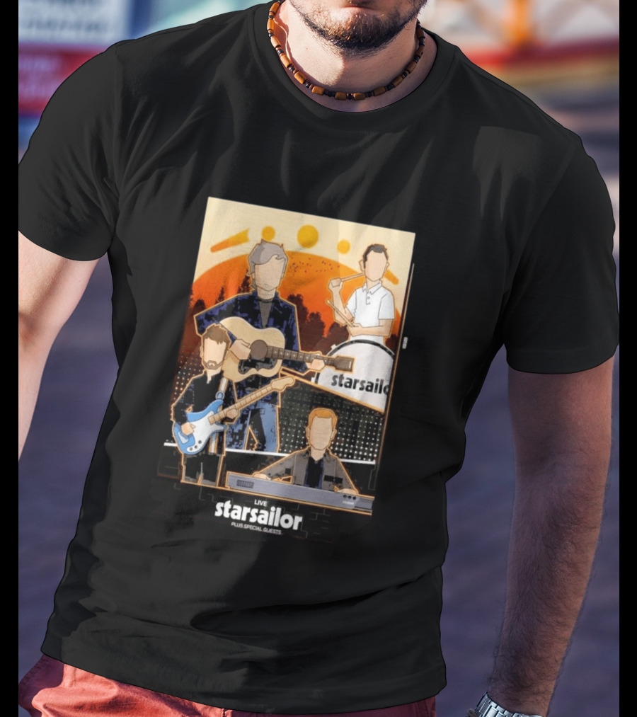 Starsailor Live Plus Special Guests July 25 2026 Old Market Place Warrington Concert Event T-Shirt