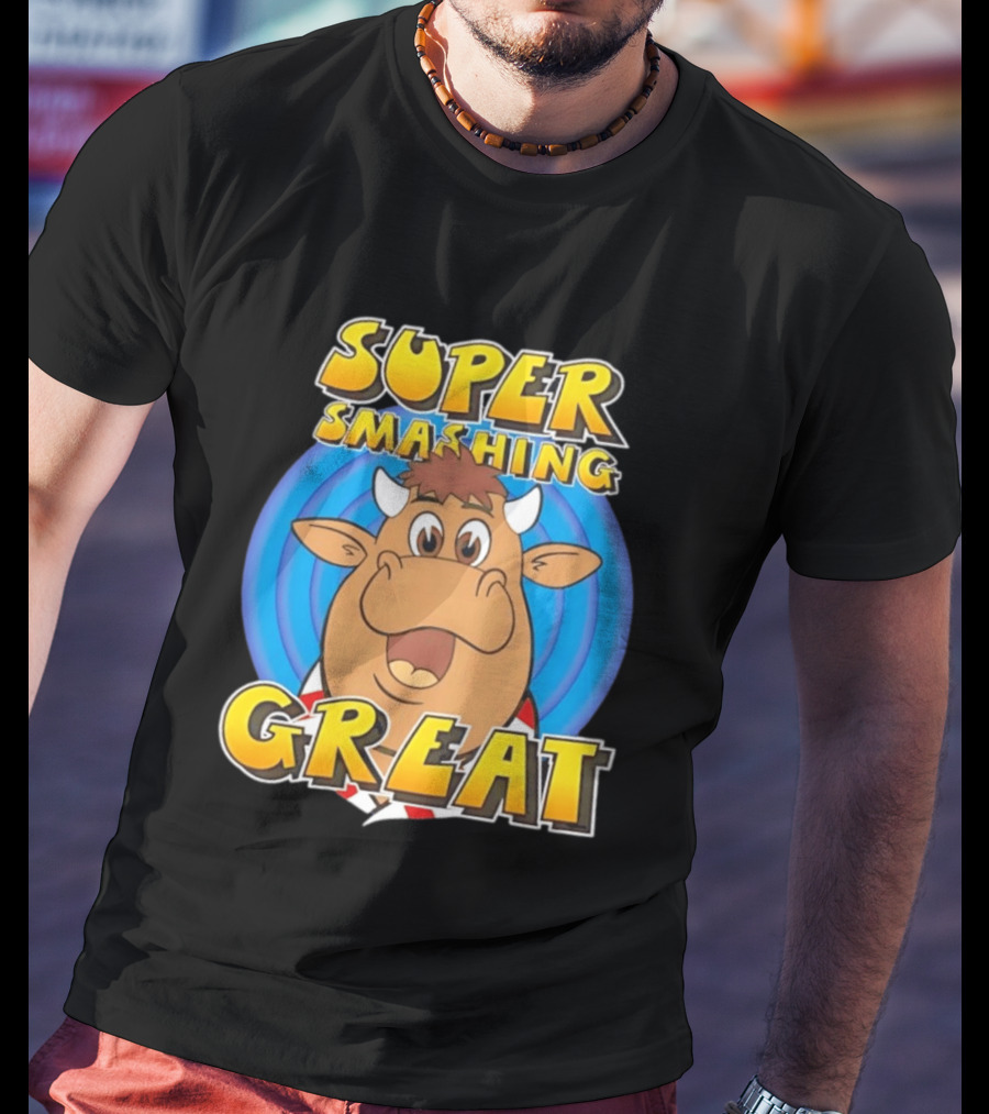 Super Smashing Great Cartoon Bull T-Shirt