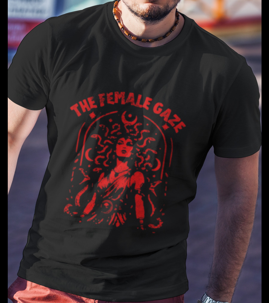 The Female Gaze Medusa Holding Sword Empowerment T-Shirt