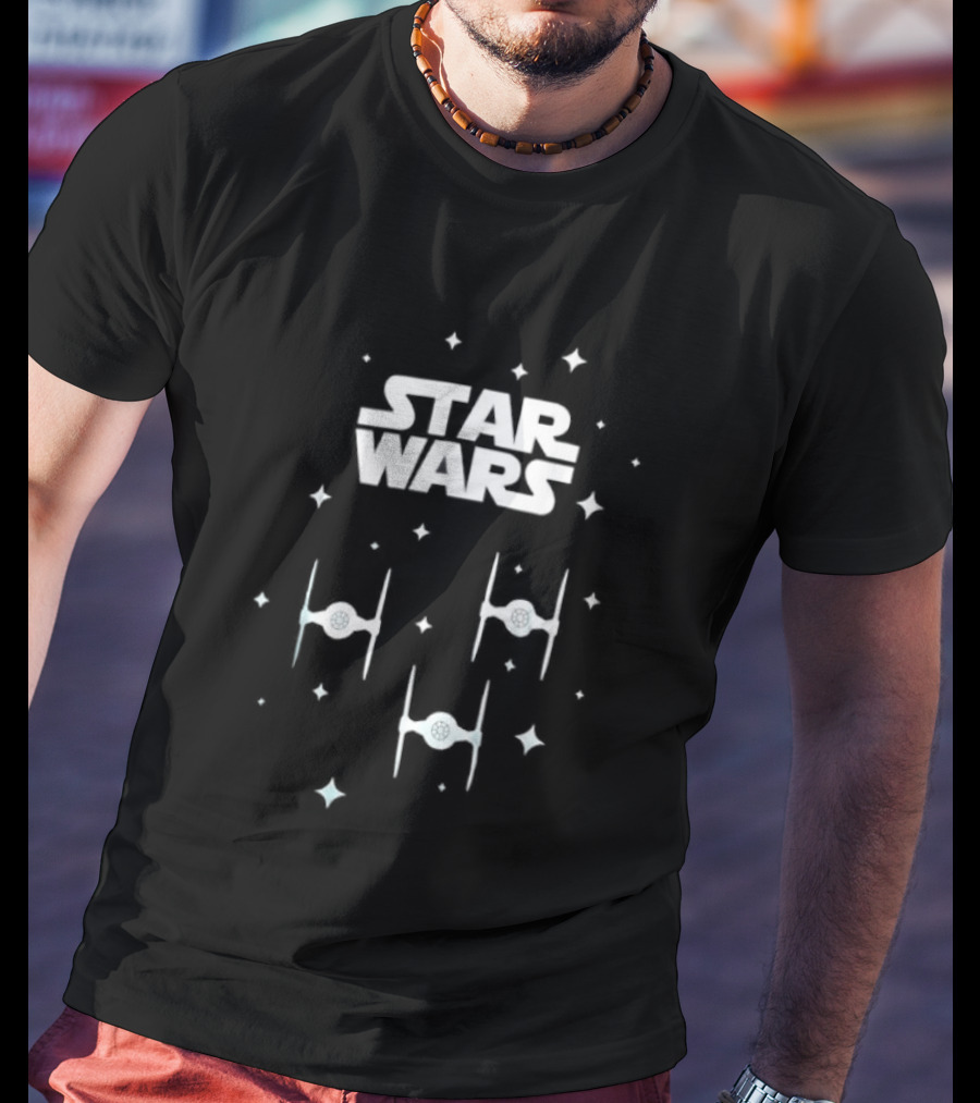 Star Wars TIE Fighter Squadron Dark Side Empire Space Stars T-Shirt