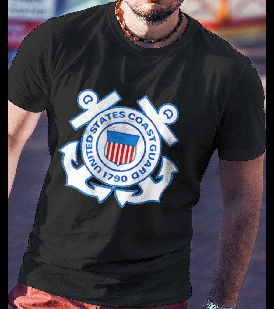 United States Coast Guard Emblem 1790 USCG Anchors Insignia T-Shirt