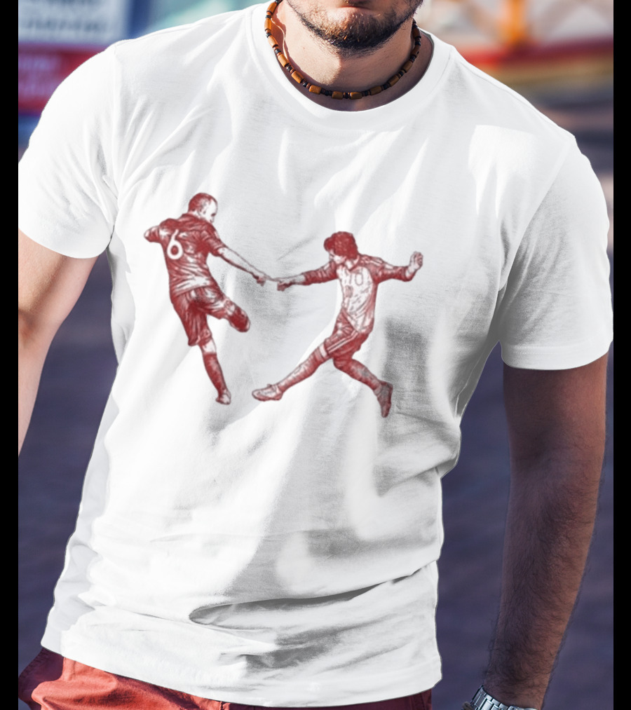 Andrés Iniesta Ferran Torres 2010 2026 Campeones Del Mundo Football Legends T-Shirt