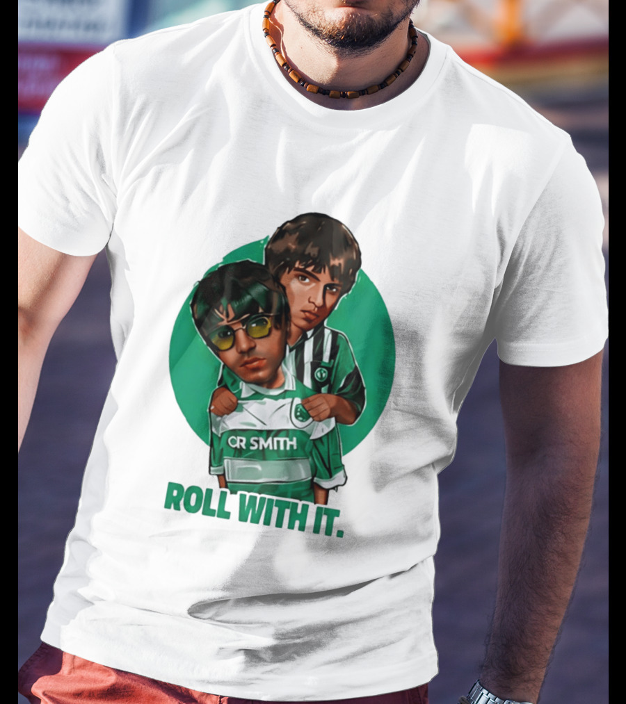 Oasis Roll With It CR Smith Celtic Football Club T-Shirt