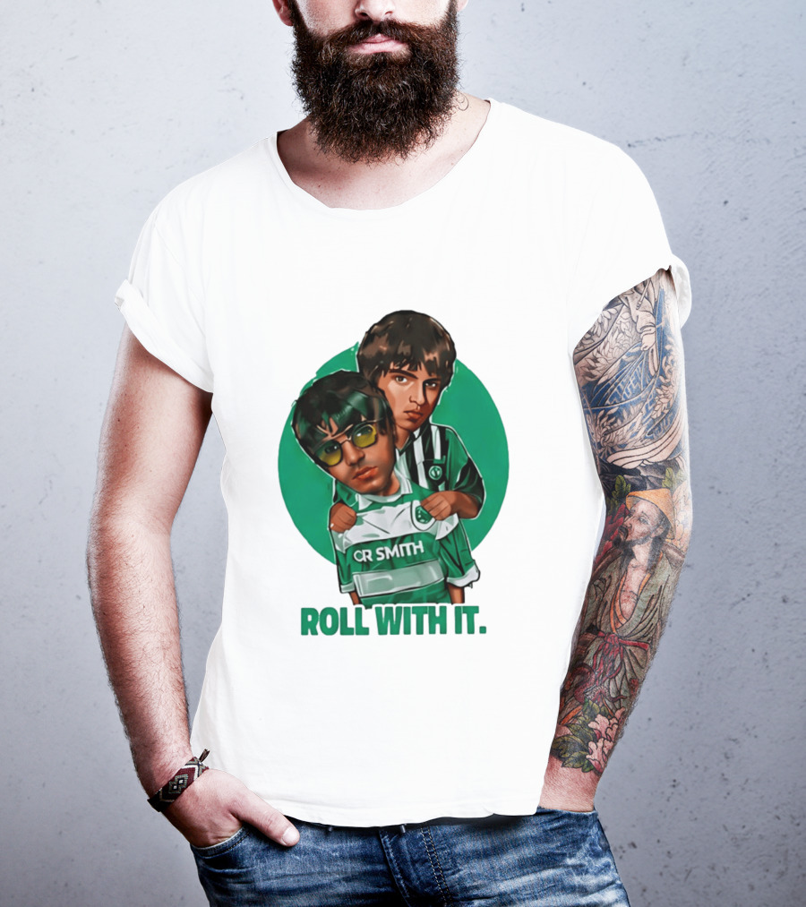 Oasis Roll With It CR Smith Celtic Football Club T-Shirt