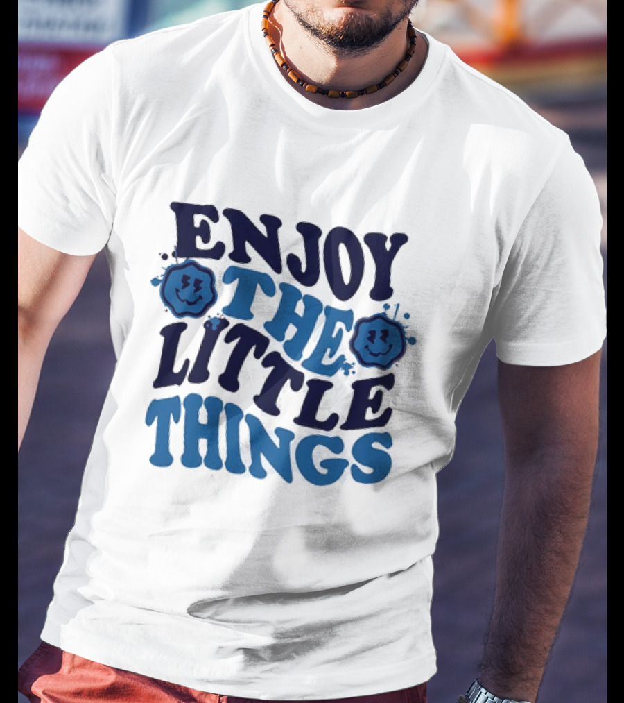 Enjoy The Little Things Smiley Faces T-Shirt