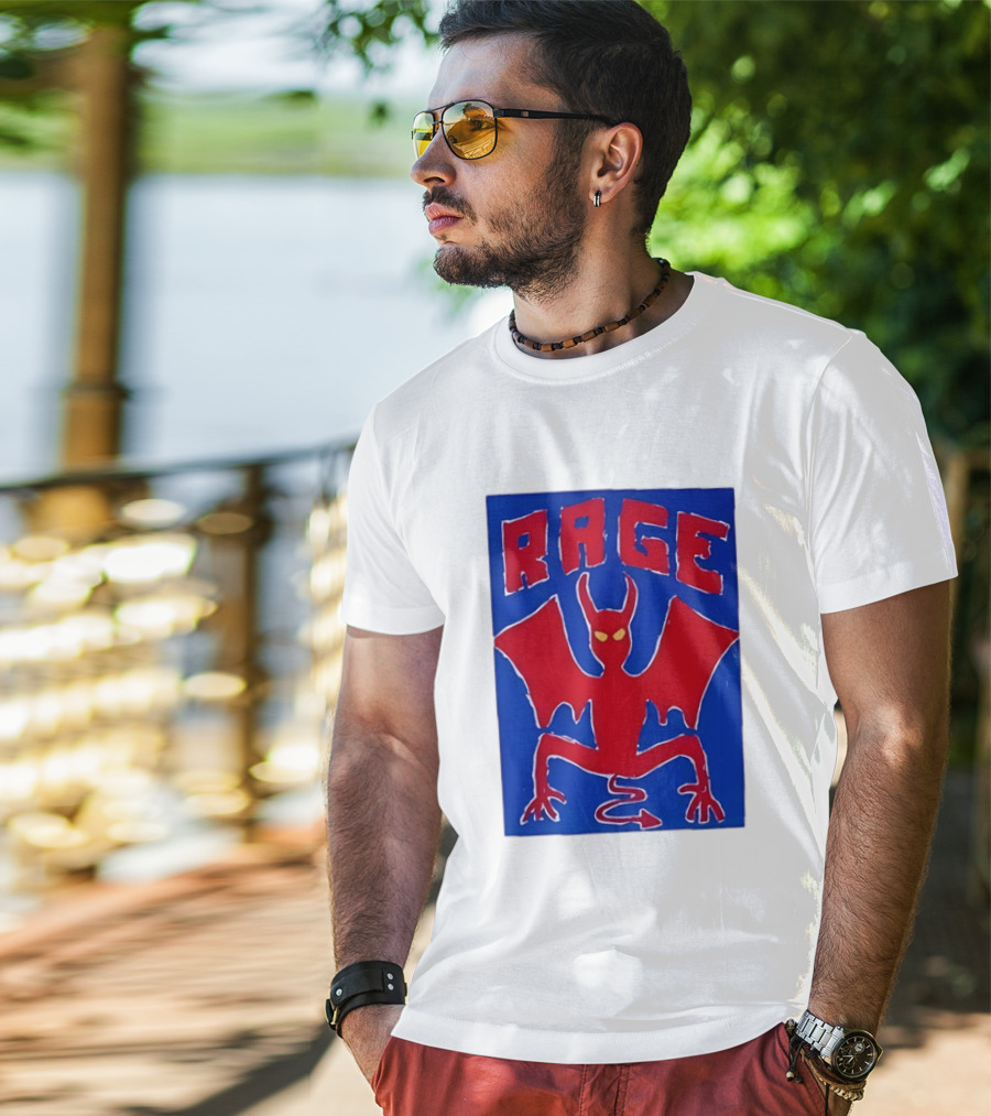 Rage Red Devil Bat Wings Demon T-Shirt