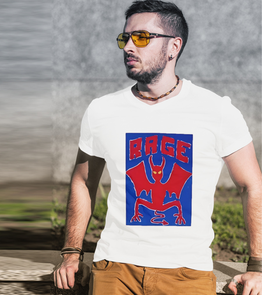 Rage Red Devil Bat Wings Demon T-Shirt
