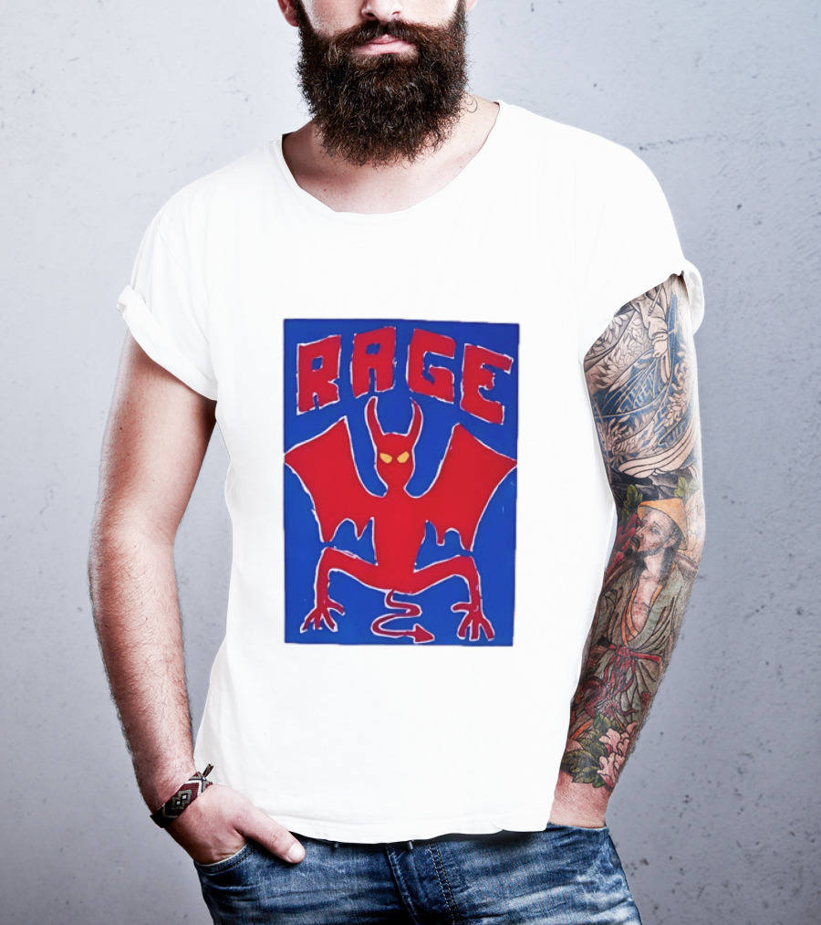 Rage Red Devil Bat Wings Demon T-Shirt