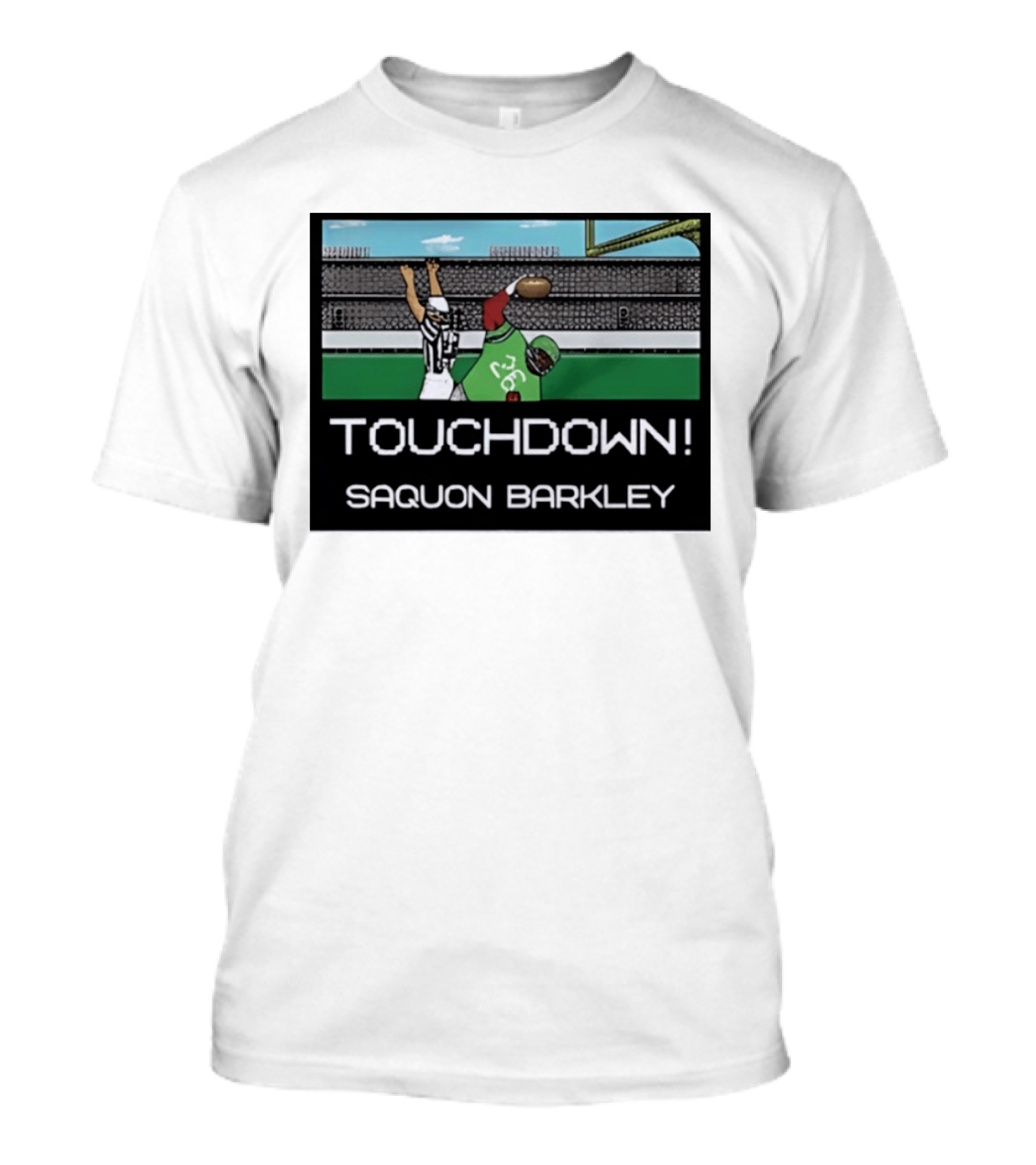 Touchdown Saquon Barkley Pixel Philadelphia Eagles T-Shirt