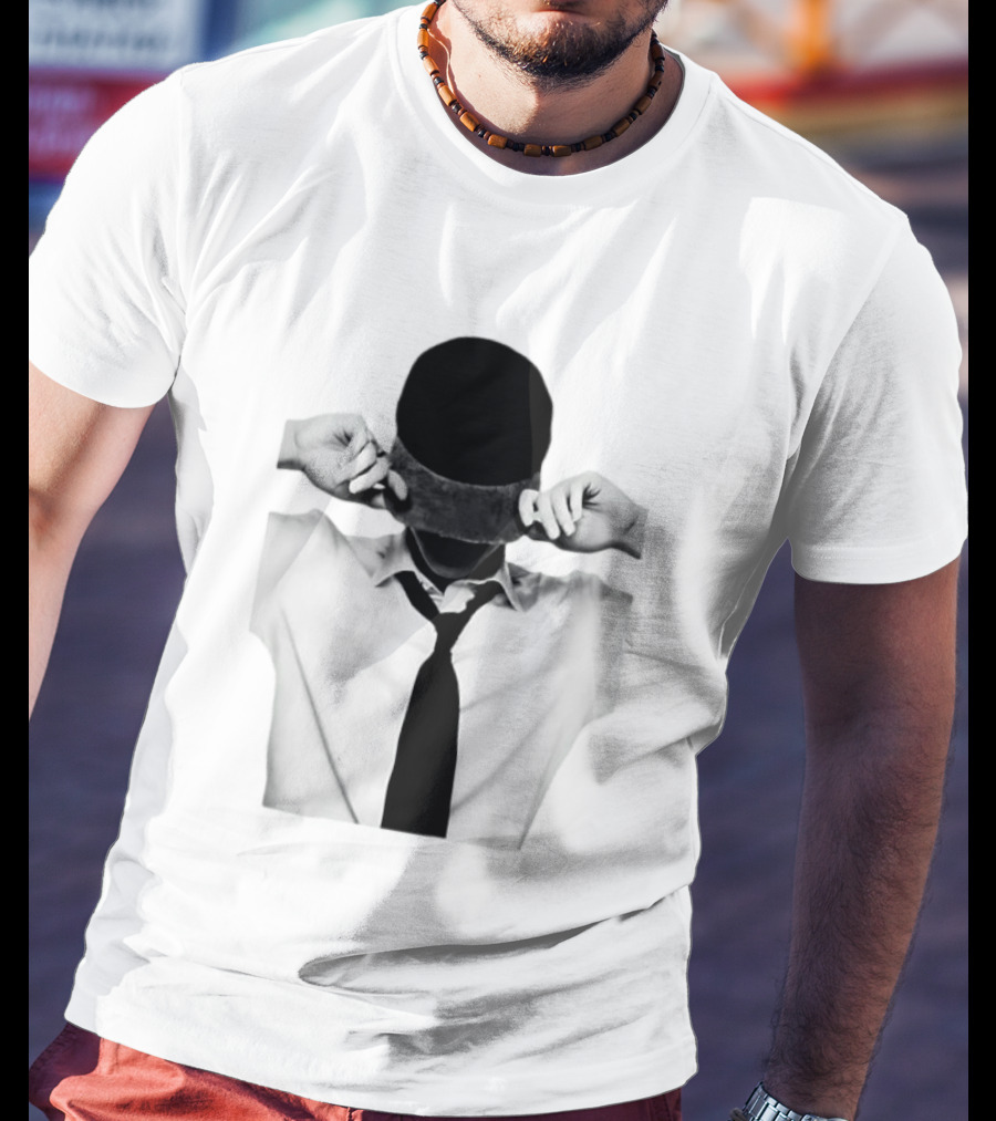 Jungkook BTS Black And White Cap And Tie T-Shirt