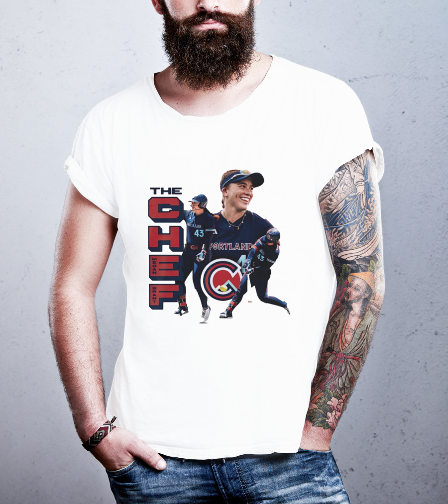 Megan Grant The Chef Portland Cascade Baseball Number 43 T-Shirt