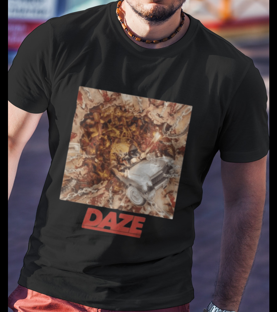 Daze Store Pain Of Truth Shaka Chains And Skeleton Car Rider T-Shirt