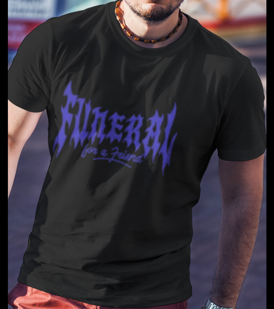 Funeral For A Friend Store Streetcar Title Gothic Blue T-Shirt