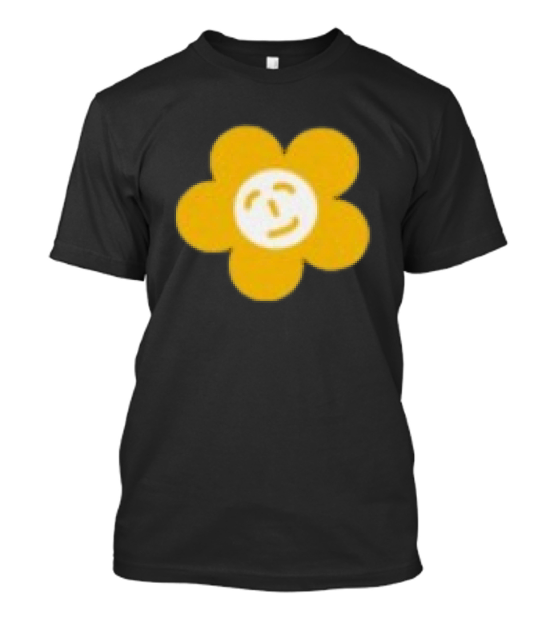 Paperboxmart Store Smiling Yellow Flower Face T-Shirt