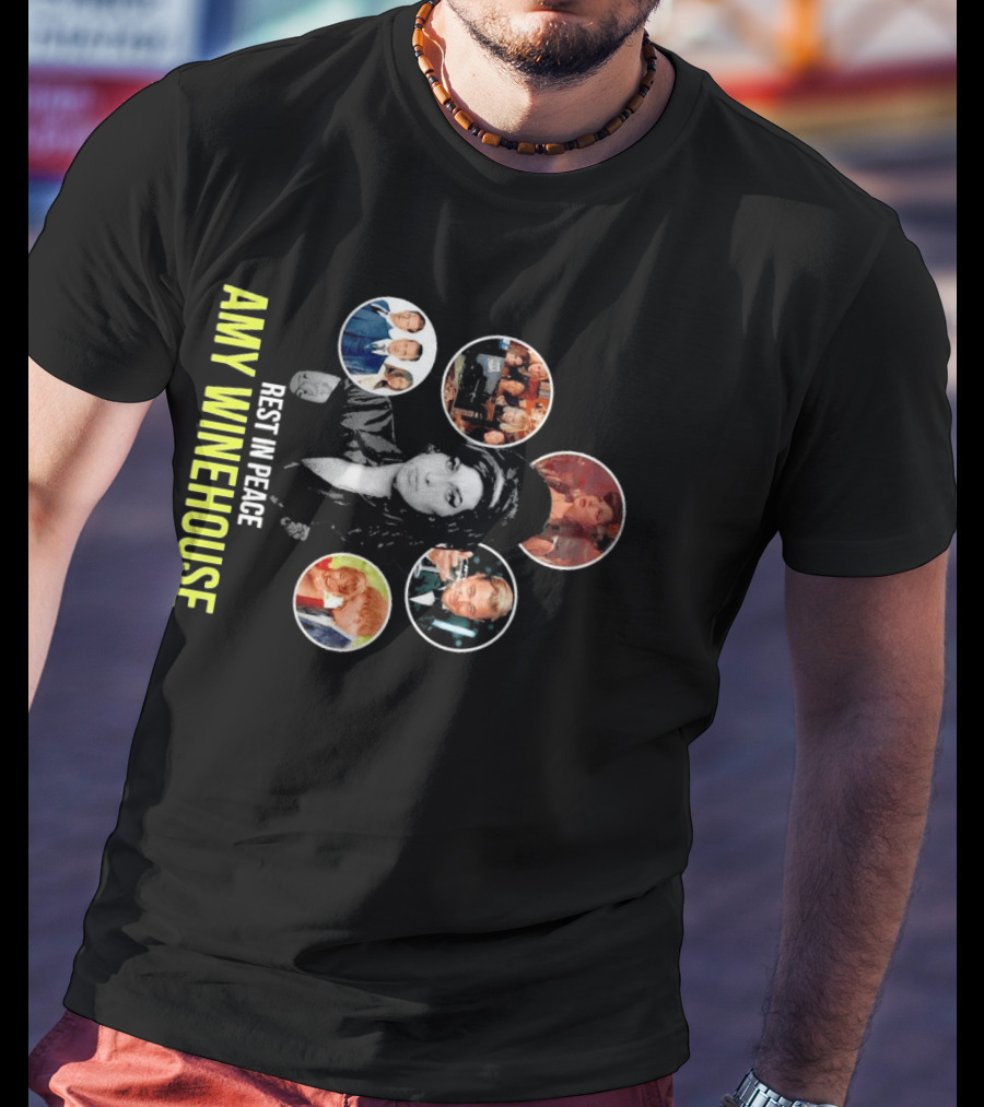Rest In Peace Amy Winehouse Iconic Collage T-Shirt