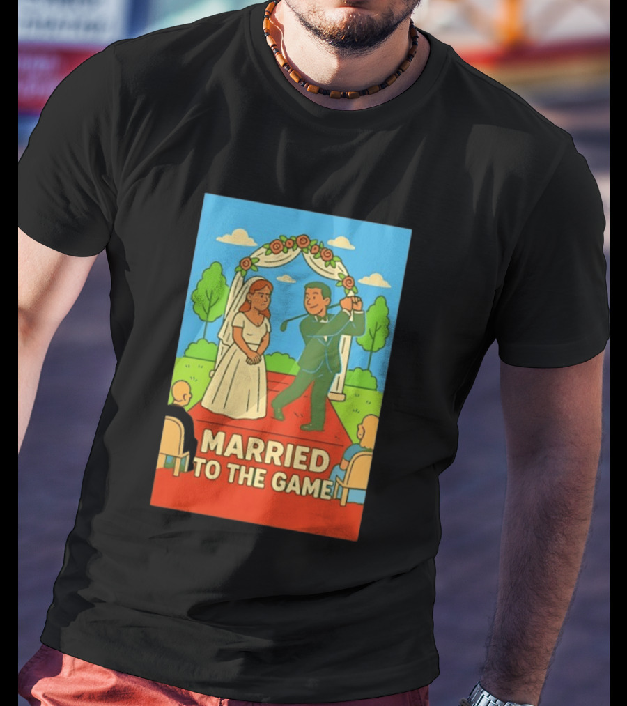 Married To The Game Groom Golfing At Wedding T-Shirt