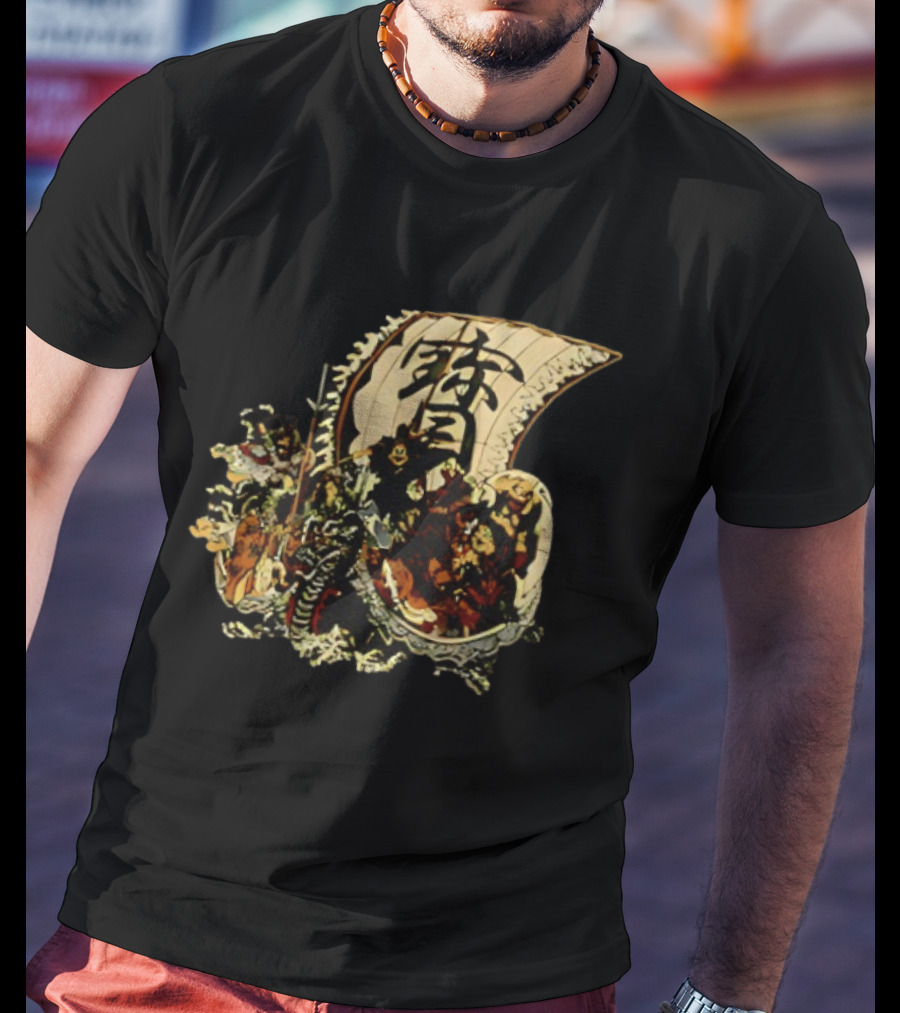 Seven Lucky Gods Japanese Shichi Fukujin Takarabune Treasure Ship T-Shirt