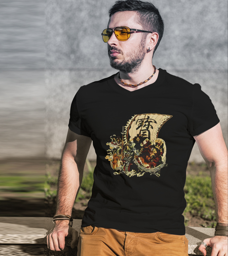 Seven Lucky Gods Japanese Shichi Fukujin Takarabune Treasure Ship T-Shirt