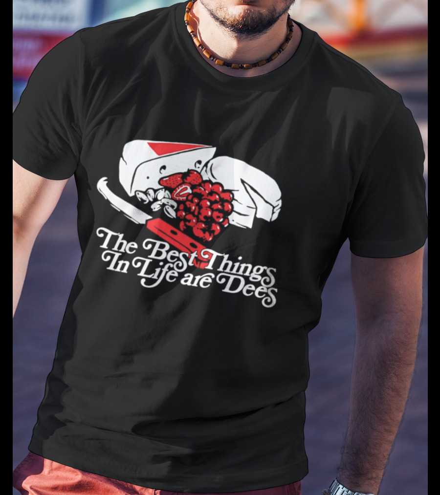 The Best Things In Life Are Dees Cheese And Fruit Comedy T-Shirt